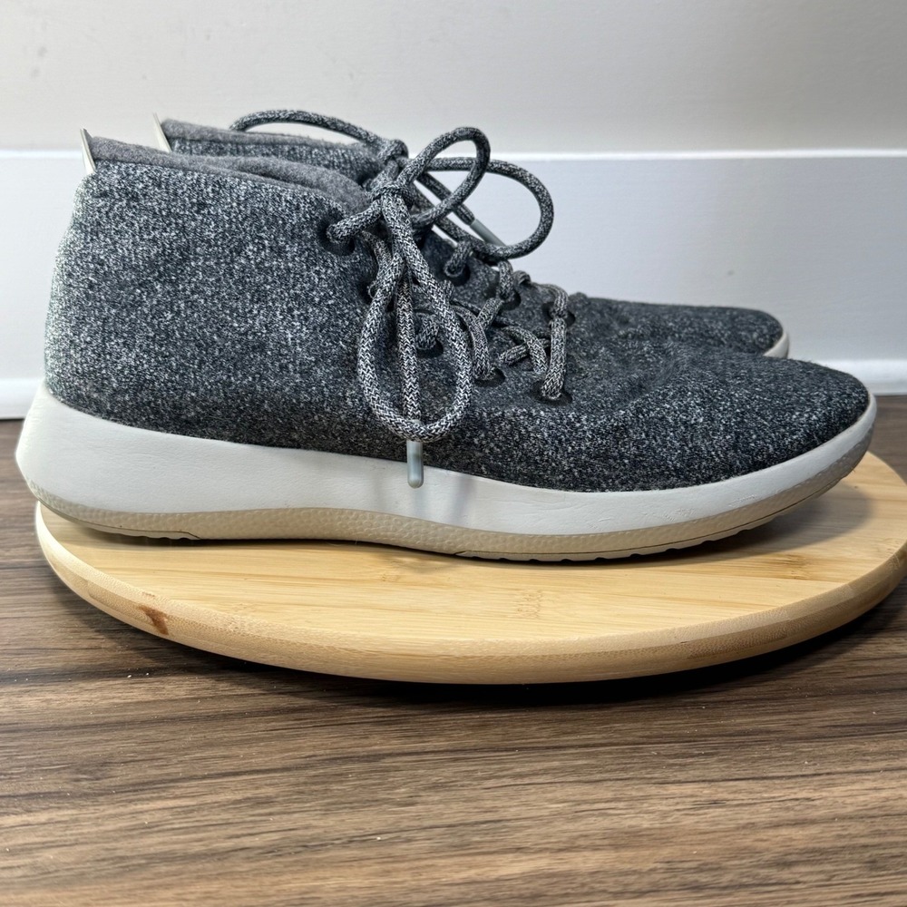 Allbirds Wool Runner-up Mizzles Mens 11 Charcoal Grey  Mid-top Sneaker Walking